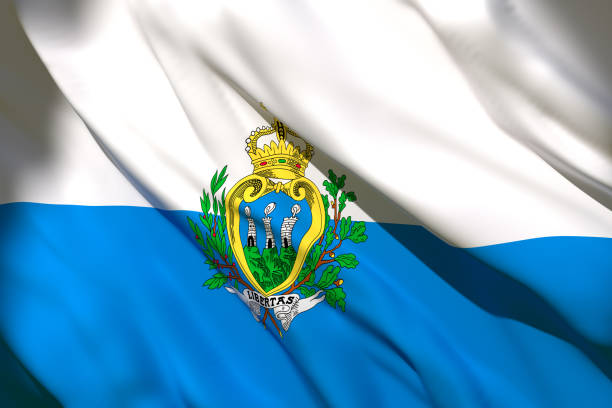 istock 3d rendering of San Marino flag 1156899012