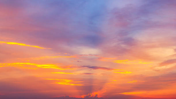 istock Panorama twilight sky and cloud at sunset background 1156900052