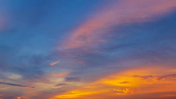 istock Panorama twilight sky and cloud at sunset background 1156900123