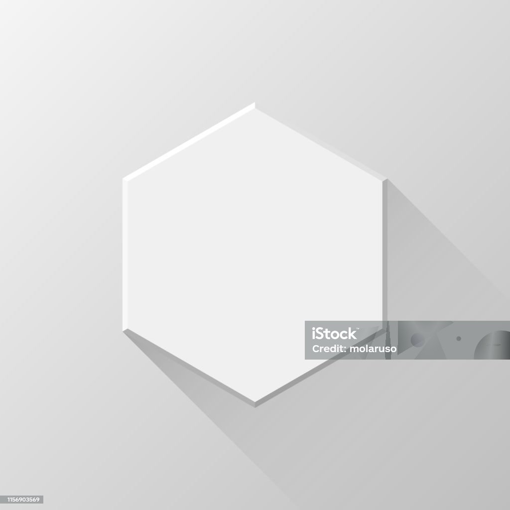 Polygon Button White Abstract Polygon Button Template Stock Illustration - Download ...