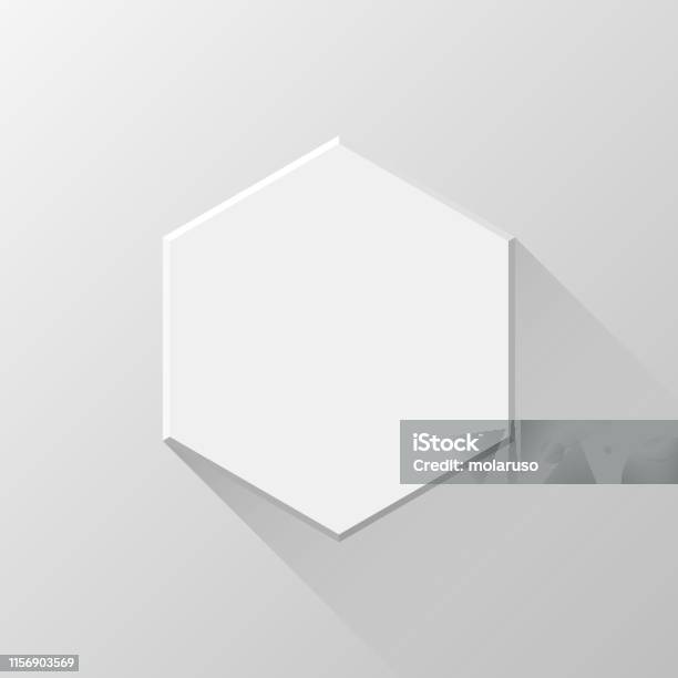 Polygon Button White Abstract Polygon Button Template Stock Illustration - Download ...