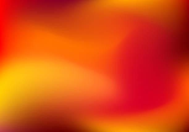 Abstract Blurred Background with Vibrant Color Abstract blur gradient horizontal background with trend red, orange, yellow and maroon colors for deign concepts, wallpapers, web, presentations and prints. Vector illustration. gradient backgrounds stock illustrations