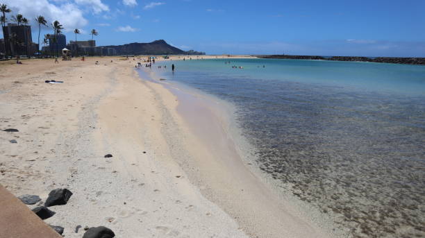 istock 6/2/2019 Beautiful Seaview at Ala Moana Beach Park in Hawaii 1156908241