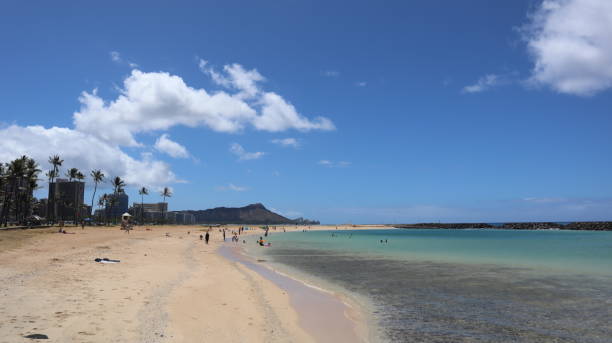 istock 6/2/2019 Beautiful Seaview at Ala Moana Beach Park in Hawaii 1156908252