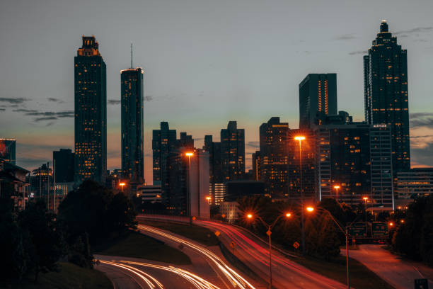 istock Atlanta Skyline at Sunset 1156912228