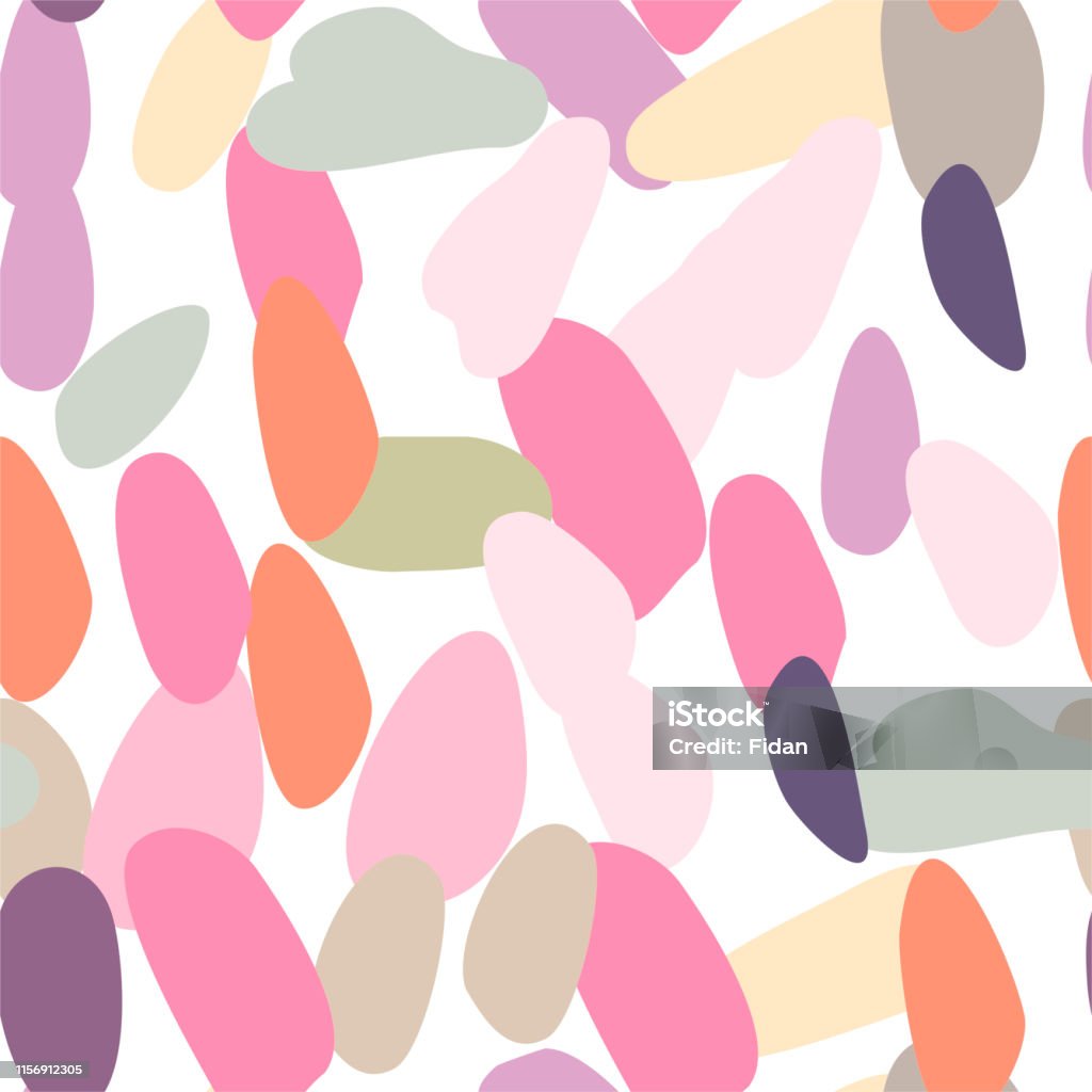 Paint Pattern Backgroind Vector Multicolored Paint Spots Pattern Acrylic Brushes Paint Seamless ...
