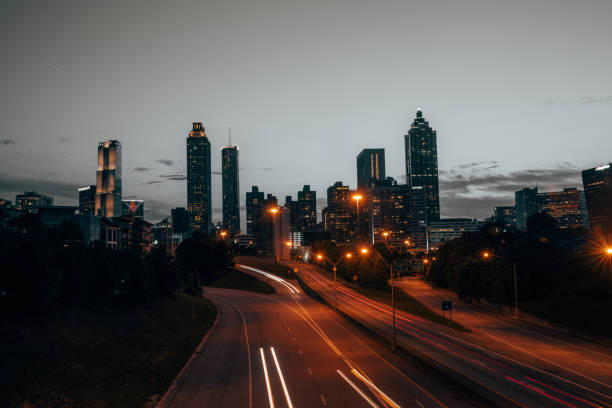 istock Atlanta Skyline at Sunset 1156912462