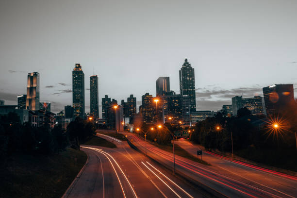 istock Atlanta Skyline at Sunset 1156912644