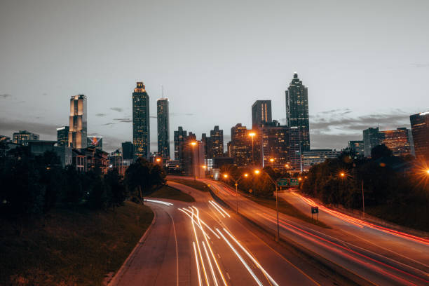istock Atlanta Skyline at Sunset 1156912645