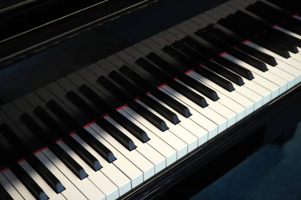 istock Close up of piano keys 1156916616