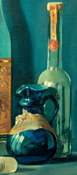 istock still life, oil painting, handmade 1156918210