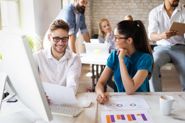 istock Successful business group working at the office. 1156918477