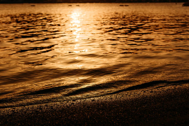 istock sea at dawn in Turkey, orange dawn 1156922674