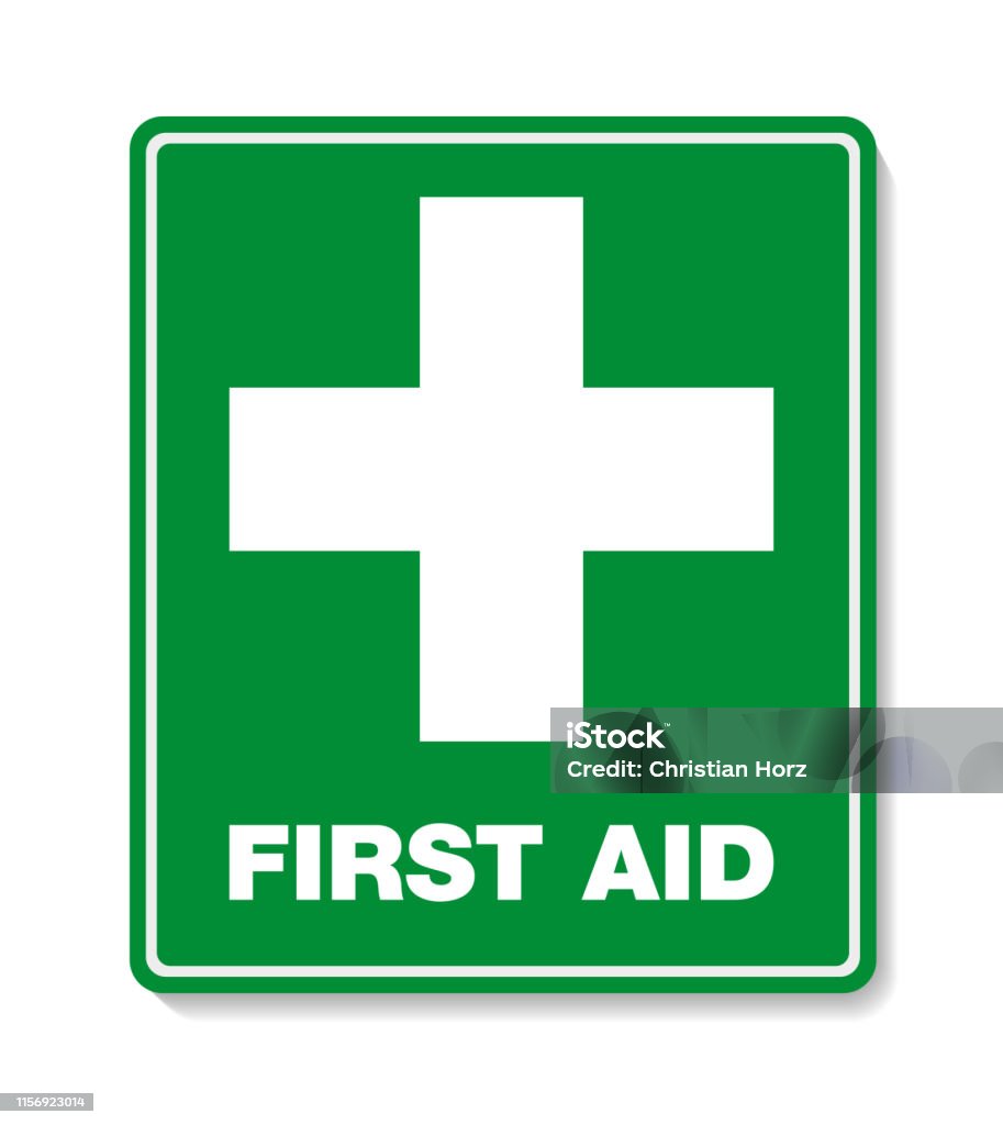 帶有交叉符號的綠色 First Aid 標誌向量圖形及更多急救標誌圖片 - 急救標誌, 急救包, 急救 - iStock