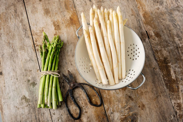 istock Green and white asparagus. 1156924901