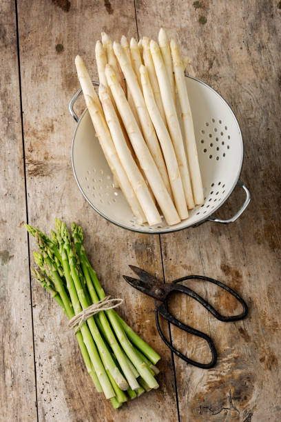 istock Green and white asparagus. 1156924916