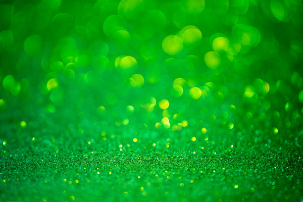 istock Green glitter christmas abstract background 1156926128