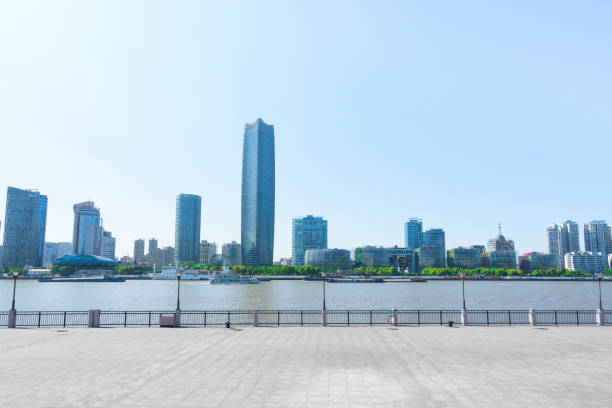 istock Shanghai skyline in daytime 1156926949