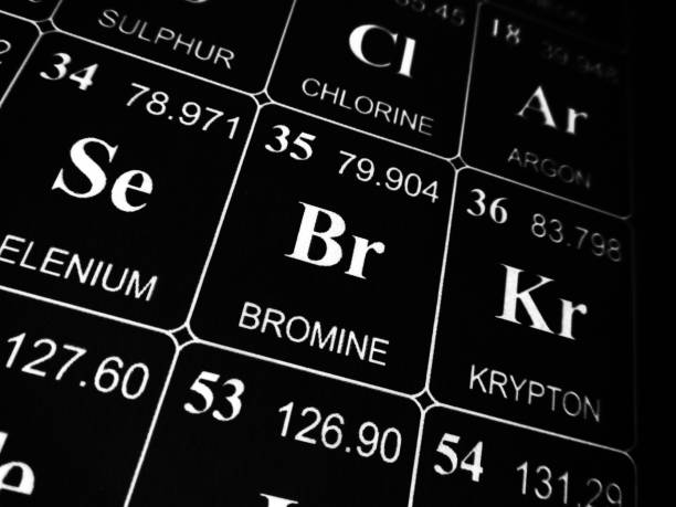 istock Bromine on the periodic table of the elements 1156930902