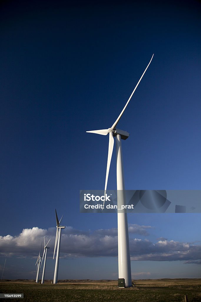 Windkraftanlagen - Lizenzfrei Blau Stock-Foto