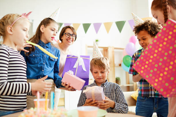 istock Gifts at Birthday Party 1156938959