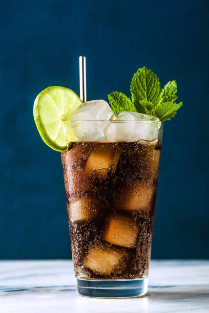 istock Coca Coke cocktail in a tall glass cuba libre. refreshing summer drink 1156940791