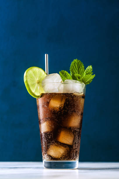istock Coca Coke cocktail in a tall glass cuba libre. refreshing summer drink 1156940792