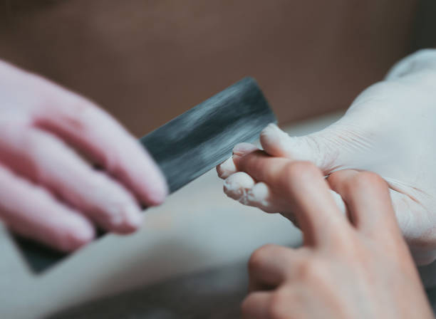 istock Process of manicure beauty routine in spa. 1156940813