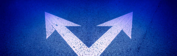 istock close up double arrow sign on street 1156941017