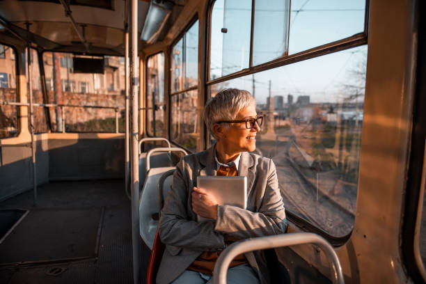 istock Senior business woman on her way to work 1156945441