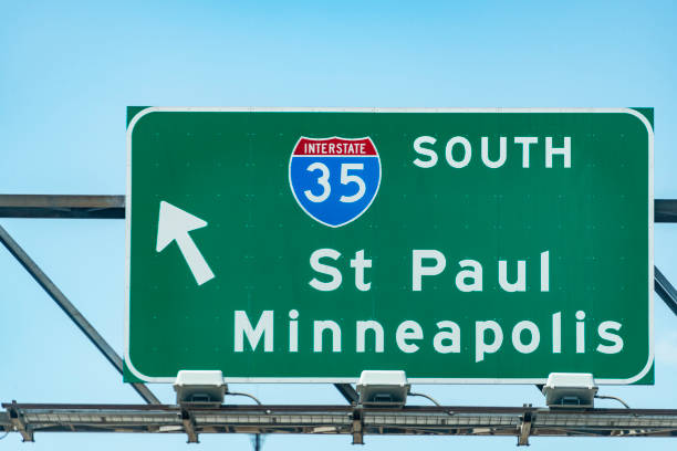 istock Interstate Sign to St Paul a nd Minneapolis 1156948920