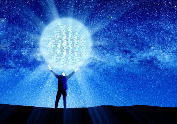 istock connectivity concept of businessman holding glowing binary codes 1156950768