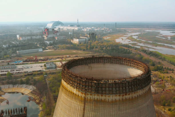 istock Chernobyl nuclear power plant, Ukrine. Aerial view 1156950864