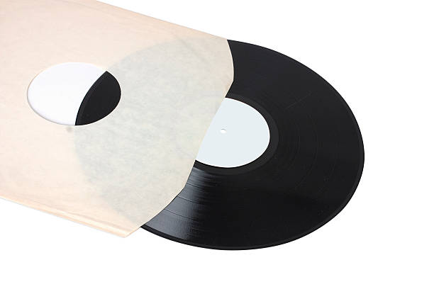 istock Twelve inch or album sized record in sleeve 115695326