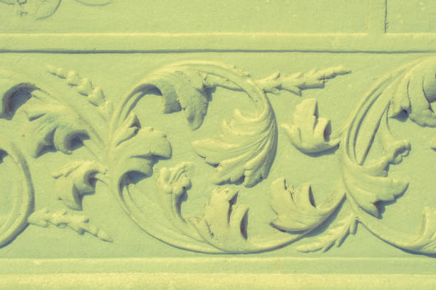 Ottoman marble stone carving art in detail