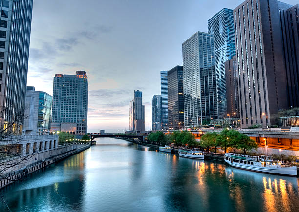 istock HDR of Chicago in Morning. 115695688