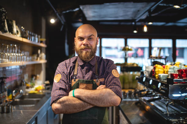 istock Cool hipster man in his workplace 1156965118