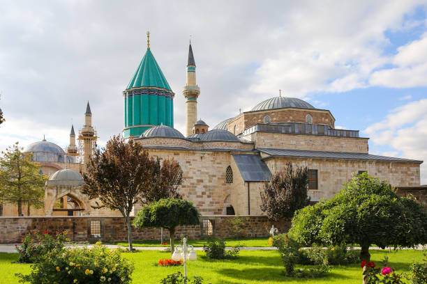 Mevlana Mosque in Konya City Mevlana Mosque in Konya City konya stock pictures, royalty-free photos & images