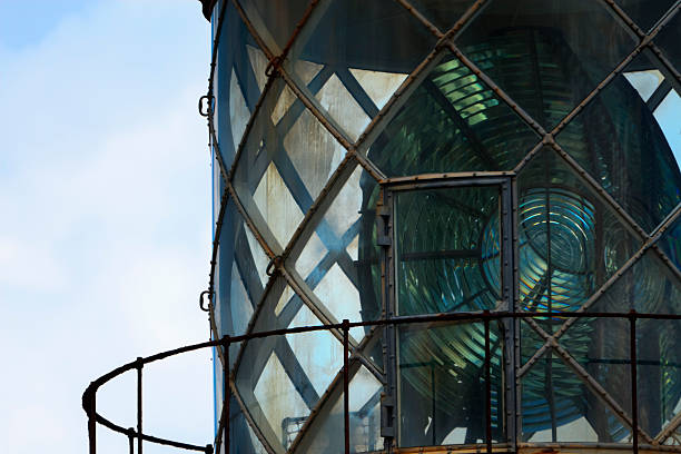 istock Close up of lighthouse lamp 115699306