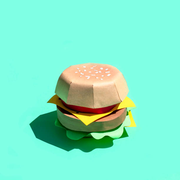 istock Hamburger made of paper 1156993811