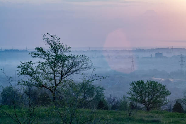 istock Beautiful soft sunrise on the river 1156997811