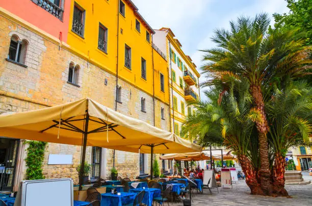 Photo of Traditional cozy street in city San Remo, Italy