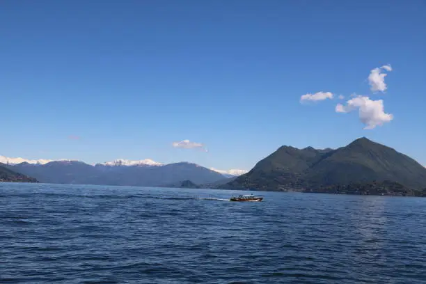 Boattrip at Lake Maggiore, Piedmont Italy