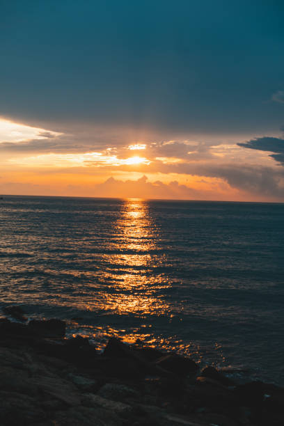 Beautiful sunset over the sea