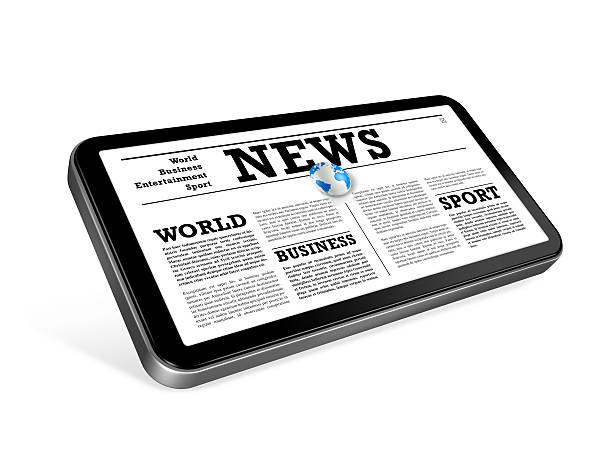 istock News on a digital screen. isolated with clipping path 115700949