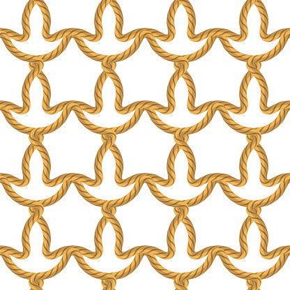 Rope Seamless Pattern On White Background Rope Texture Stock ...