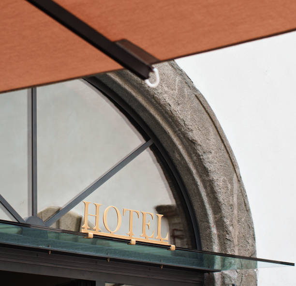 istock generic golden hotel sign 1157011585