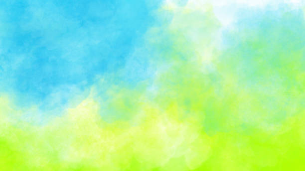 istock Abstract Watercolor - Aqua and Green 1157014209