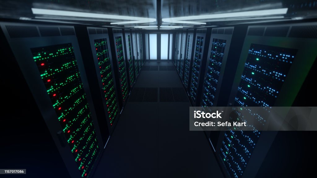 Data Set Server Data Servers At The Enterprise Data Center Stock Photo - Download Image ...