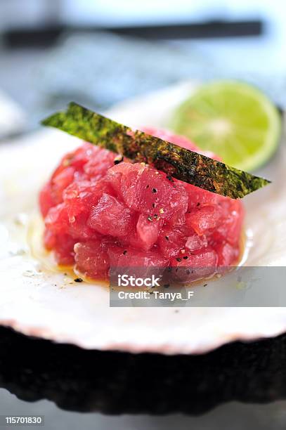 Maguro Tataki Closeup Stock Photo - Download Image Now - Tataki, Animal Shell, Appetizer